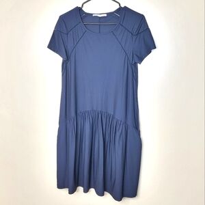 Sun Light Navy Blue Baby Doll Style Mini Dress Size 1